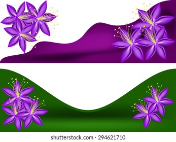 Floral banner.