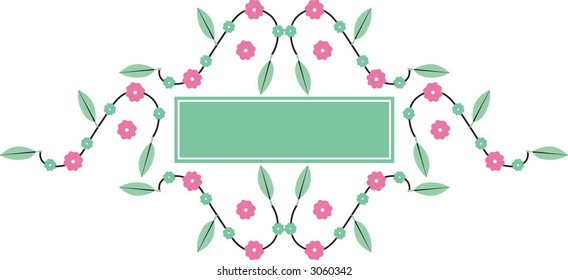 Floral banner
