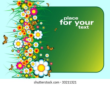 Floral banner