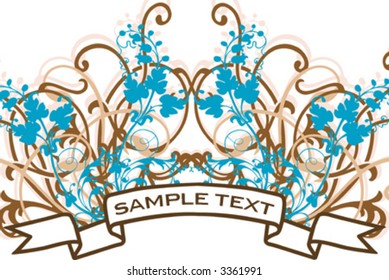 floral banner