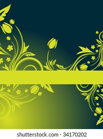 Floral banner