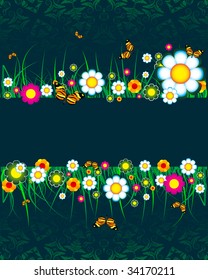 Floral banner