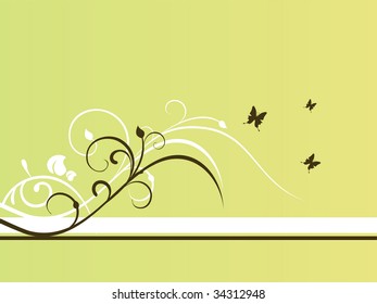 floral banner