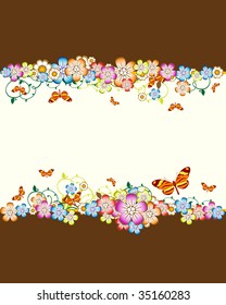 Floral banner