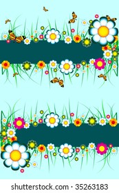 Floral banner