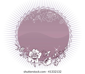 Floral banner