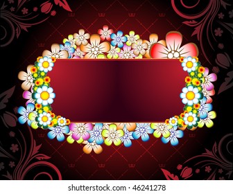 Floral banner