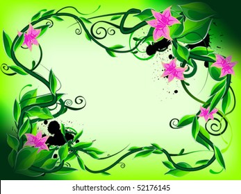 floral banner