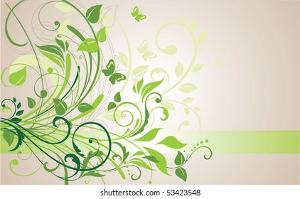 Floral banner