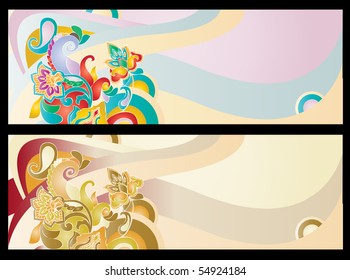 floral banner