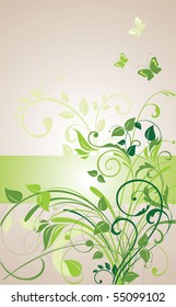 Floral banner