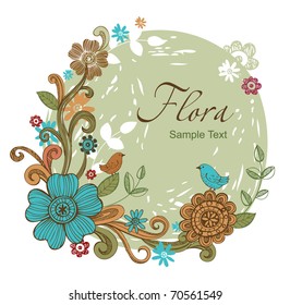 Floral banner