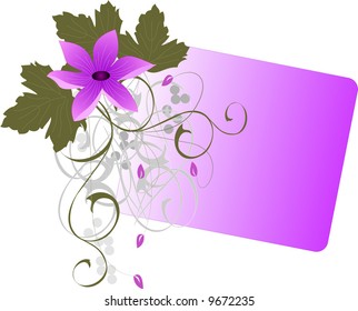 floral banner