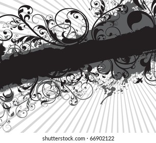 floral banner background