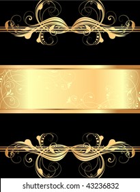Floral banner for design.