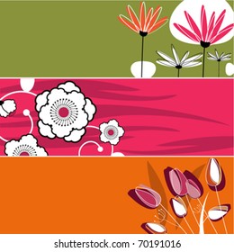 floral banner design