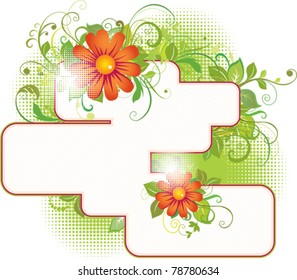 Floral banner eps8