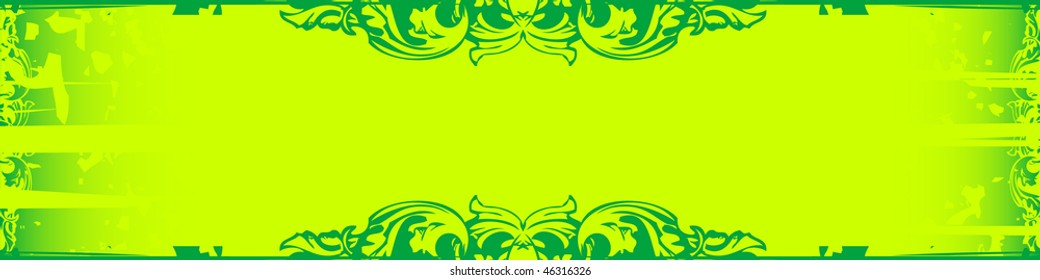 Floral banner with place for your text