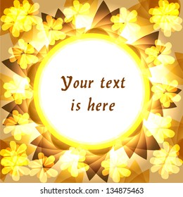 Floral banner summer color