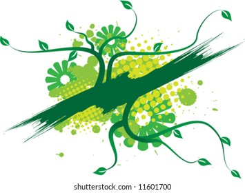 floral banner vector