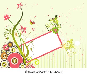 floral banner vector