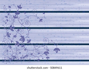 Floral banner. Vector.