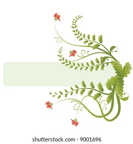 Floral Banner - Vector