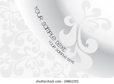 floral banner vector background with text