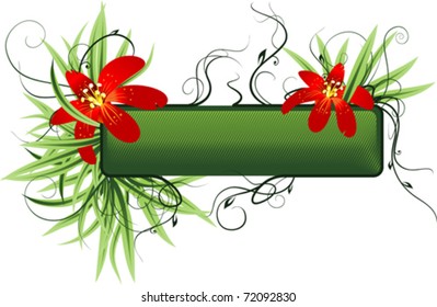 floral banner vector eps8
