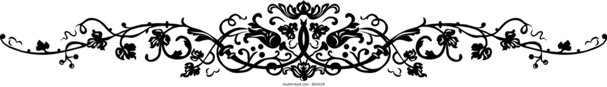 Floral banner. Vector illustration