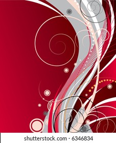 Floral banner. Vector illustration