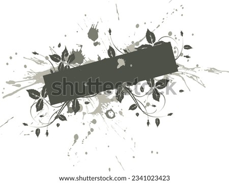 Floral banner, vector illustration beatiful