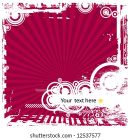 floral banner so you can add your own images (vector)