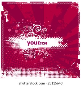 floral banner so you can add your own images (vector) 3