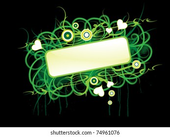 floral banner for your text