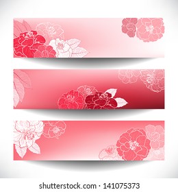 Floral banners