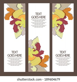 floral banners