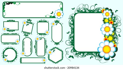 Floral banners