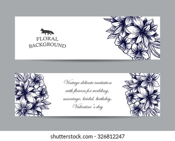 Floral banners
