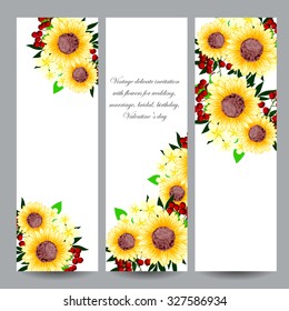 Floral banners