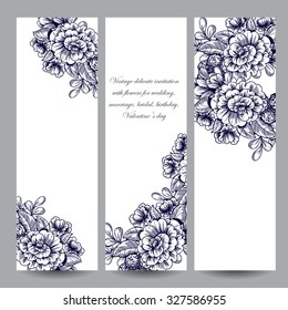 Floral banners