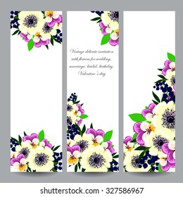 Floral banners