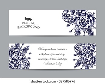 Floral banners