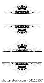 Floral banners
