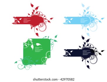 Floral banners
