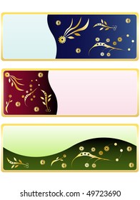 Floral banners