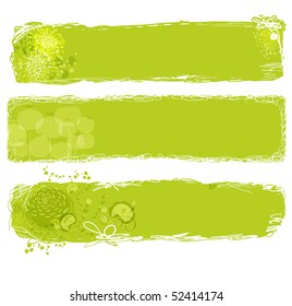 floral banners