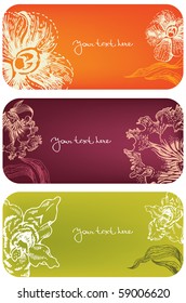 Floral banners 	