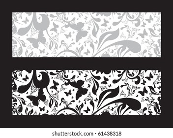 floral banners