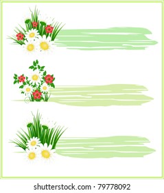 Floral banners